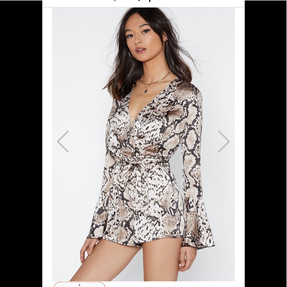 Nasty Girl snake skin jumper.